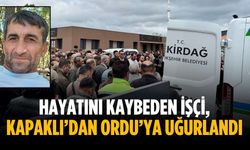 Hayatını kaybeden işçi, Kapaklı’dan Ordu’ya uğurlandı