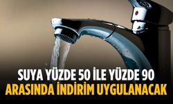 Suya yüzde 50 ile yüzde 90 arasında indirim uygulanacak