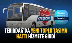Tekirdağ’da yeni toplu taşıma hattı hizmete girdi