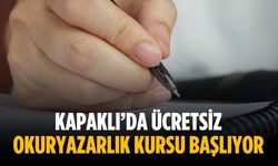 Kapaklı’da ücretsiz okuryazarlık kursu başlıyor