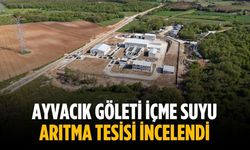 Ayvacık Göleti İçme Suyu Arıtma Tesisi incelendi