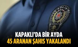 Kapaklı’da bir ayda 45 aranan şahıs yakalandı