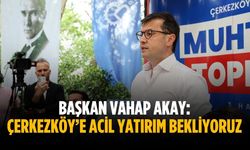 Başkan Vahap Akay: Acil yatırım bekliyoruz