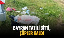 Bayram tatili bitti, çöpler kaldı