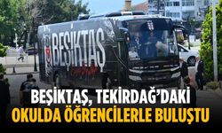 Beşiktaş, Tekirdağ’daki okulda öğrencilerle buluştu