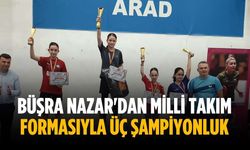 Büşra Nazar'dan milli takım formasıyla üç şampiyonluk