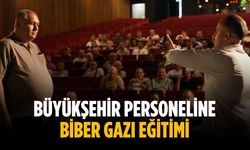 Büyükşehir personeline biber gazı eğitimi