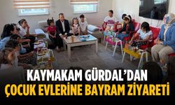 Kaymakam Gürdal’dan çocuk evlerine bayram ziyareti