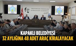 Kapaklı Belediyesi 48 adet araç kiralayacak