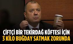 “Çiftçi bir Tekirdağ Köftesi için 3 kilo buğday satmak zorunda”