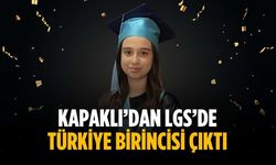 Kapaklı’dan LGS’de Türkiye birincisi çıktı
