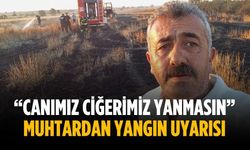 “Canımız ciğerimiz yanmasın” Muhtardan yangın uyarısı
