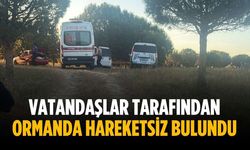 Vatandaşlar tarafından ormanda hareketsiz bulundu