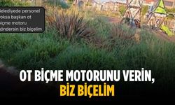 “Ot biçme motorunu verin, biz biçelim”