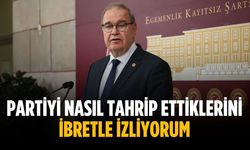 “Partiyi nasıl tahrip ettiklerini ibretle izliyorum”