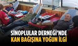 Sinoplular Derneği’nde kan bağışına yoğun ilgi