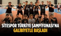 Sitespor Türkiye Şampiyonası'na galibiyetle başladı