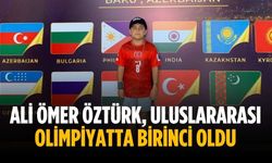 Ali Ömer Öztürk, uluslararası olimpiyatta birinci oldu