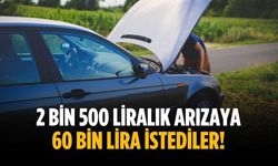 2 bin 500 liralık arızaya 60 bin lira istediler!