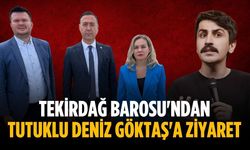 Tekirdağ Barosu'ndan tutuklu Deniz Göktaş'a ziyaret