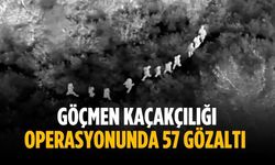 Göçmen kaçakçılığı operasyonunda 57 gözaltı
