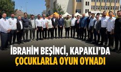 İbrahim Beşinci, Kapaklı’da çocuklarla oyun oynadı