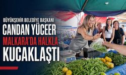 Başkan Candan Yüceer pazarda halkla buluştu