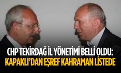 CHP Tekirdağ İl Yönetimi belli oldu