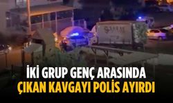 İki grup genç arasında çıkan kavgayı polis ayırdı