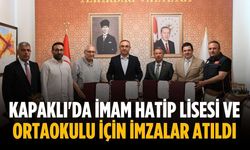 Kapaklı'da İmam Hatip Lisesi ve Ortaokulu için imzalar atıldı