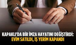 Kapaklı'da bir imza hayatını değiştirdi: Evim satıldı, iş yerim kapandı