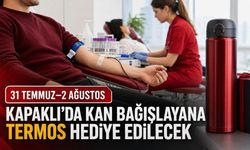 Kapaklı’da kan bağışlayana termos hediye edilecek