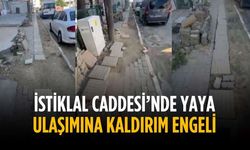 İstiklal Caddesi’nde yaya ulaşımına kaldırım engeli