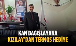 Kan bağışlayana Kızılay’dan termos hediye