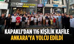 Kapaklı’dan 116 kişilik kafile Ankara’ya yolcu edildi