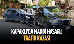 Kapaklı'da maddi hasarlı trafik kazası