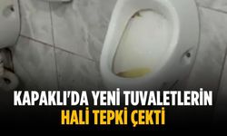 Kapaklı'da yeni tuvaletlerin hali tepki çekti
