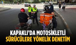 KapaklI’da motosikletli sürücülere yönelik denetim