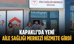 Kapaklı’da yeni aile sağlığı merkezi hizmete girdi