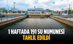1 haftada 191 su numunesi tahlil edildi