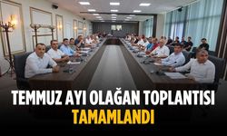 Temmuz ayı olağan toplantısı tamamlandı