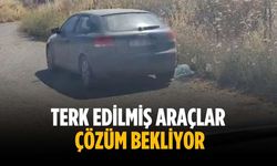 Terk edilmiş araçlar çözüm bekliyor