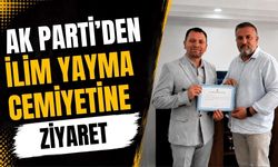 AK Parti Kapaklı İlçe Teşkilatı'ndan İlim Yayma Cemiyetine ziyaret