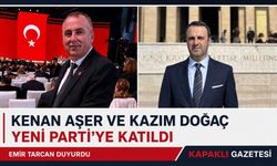 Kenan Aşer ve Kazım Doğaç Yeni Parti’ye katıldı