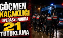 Göçmen kaçaklığı operasyonunda 21 tutuklama