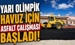 Yarı Olimpik Havuz için asfalt çalışması başladı