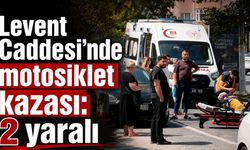 Levent Caddesi’nde motosiklet kazası: 2 yaralı