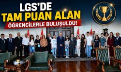 LGS’de tam puan alan öğrencilerle buluşuldu
