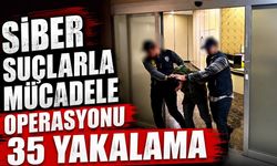 Siber suçlarla mücadele operasyonu:35 yakalama