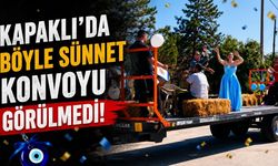 Kapaklı'da böyle sünnet konvoyu görülmedi!